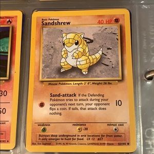 Sandshrew 1999 Pokémon card